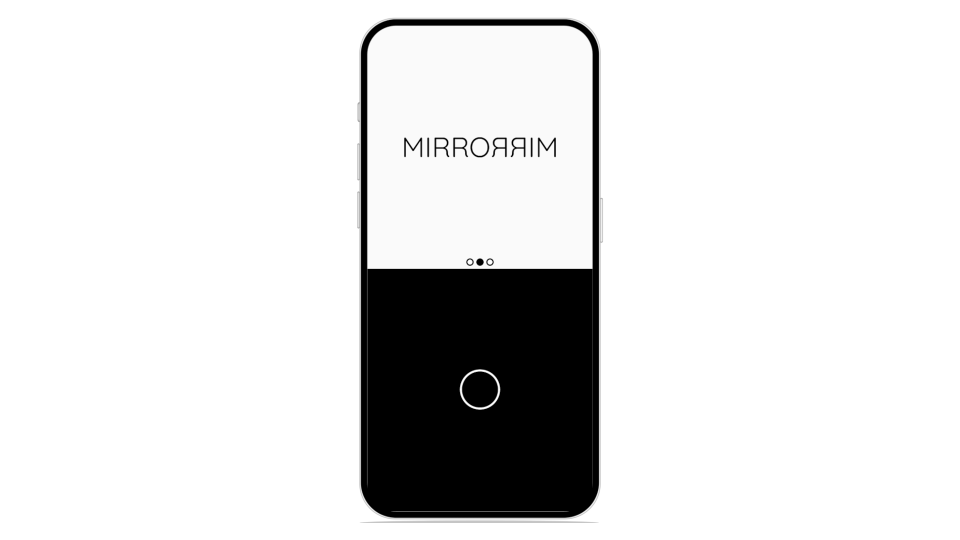 Screenshots showcasing the homescreen for the Mirrorrim mobile app for Bestlearn